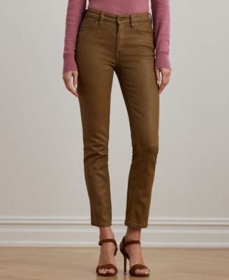 Lauren Ralph Lauren - Women's Coated High-Rise Straight Ankle Jeans