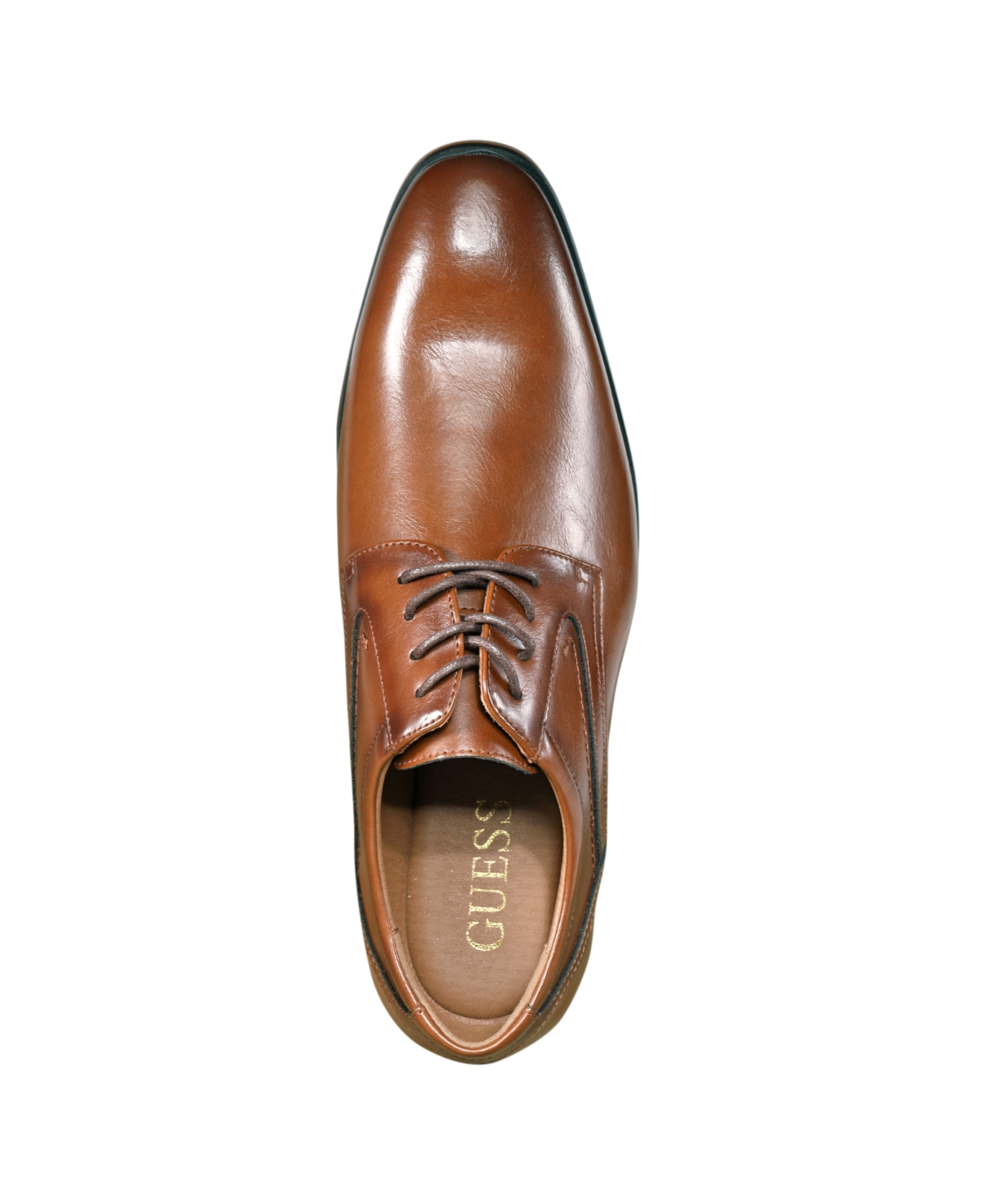 Guess Men's Sameer Tapered Lace Up Dress Oxfords In Medium Brown