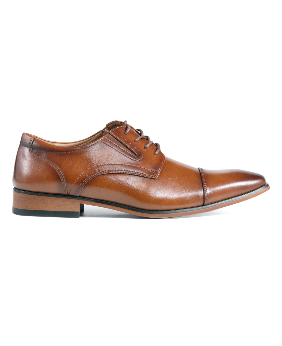 GUESS MEN'S SULAI CAP TOE LACE UP DRESS OXFORDS 
