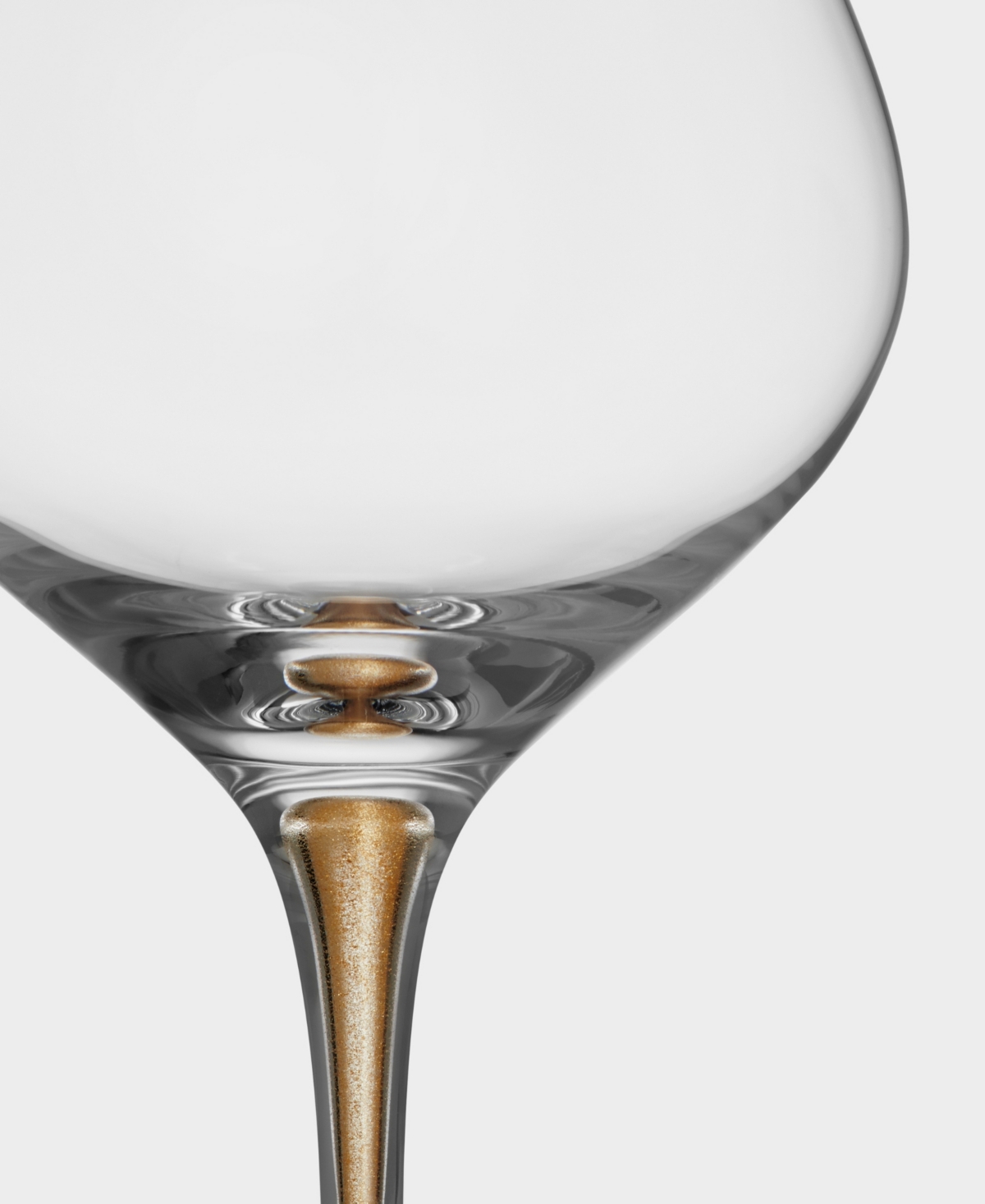 Orrefors Intermezzo Bouquet Stemware Set Of 4 In Gold