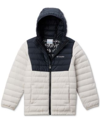 Columbia Big Boys Powder Lite II Quilted Colorblocked Full Zip Hooded Jacket Macy s