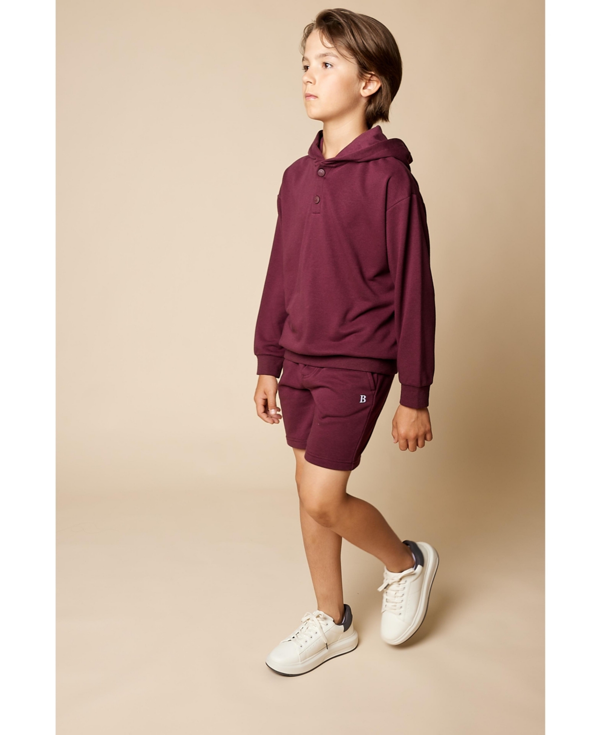 B by Brooks Brothers Big Boys French Terry Shorts