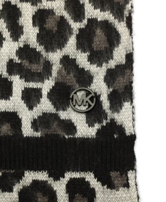 Women's Brushed Three Color Leopard Scarf