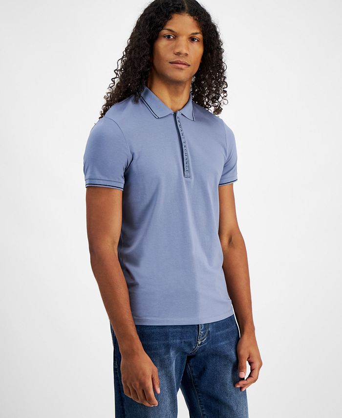Armani exchange logo placket polo deals