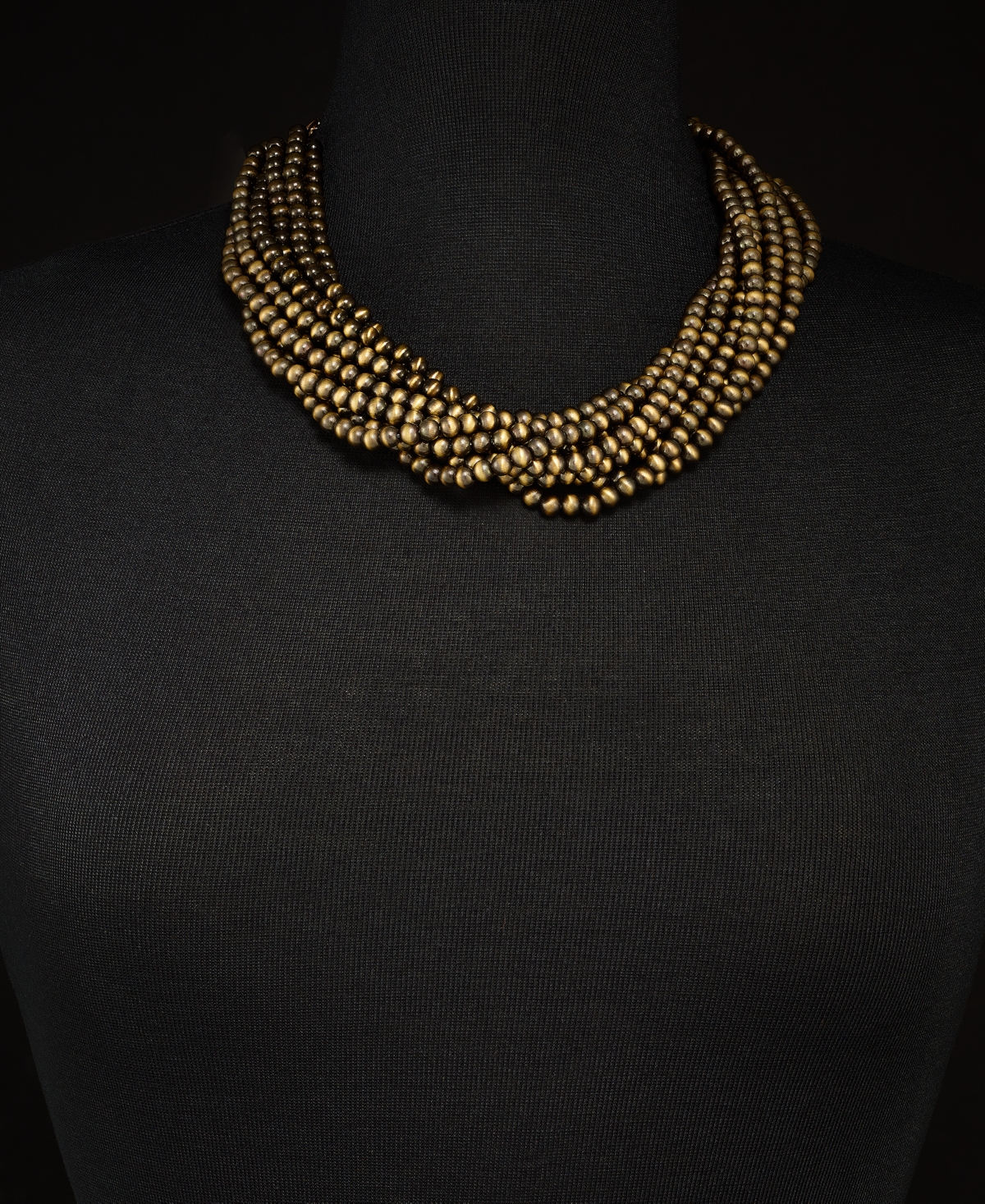 Style & CoTone Multi-Strand Beaded Statement Necklace, + extender, Created for Macy's - Gold