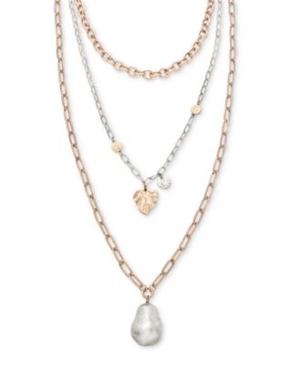 Style & Co - Two-Tone Layered Pendant Necklace