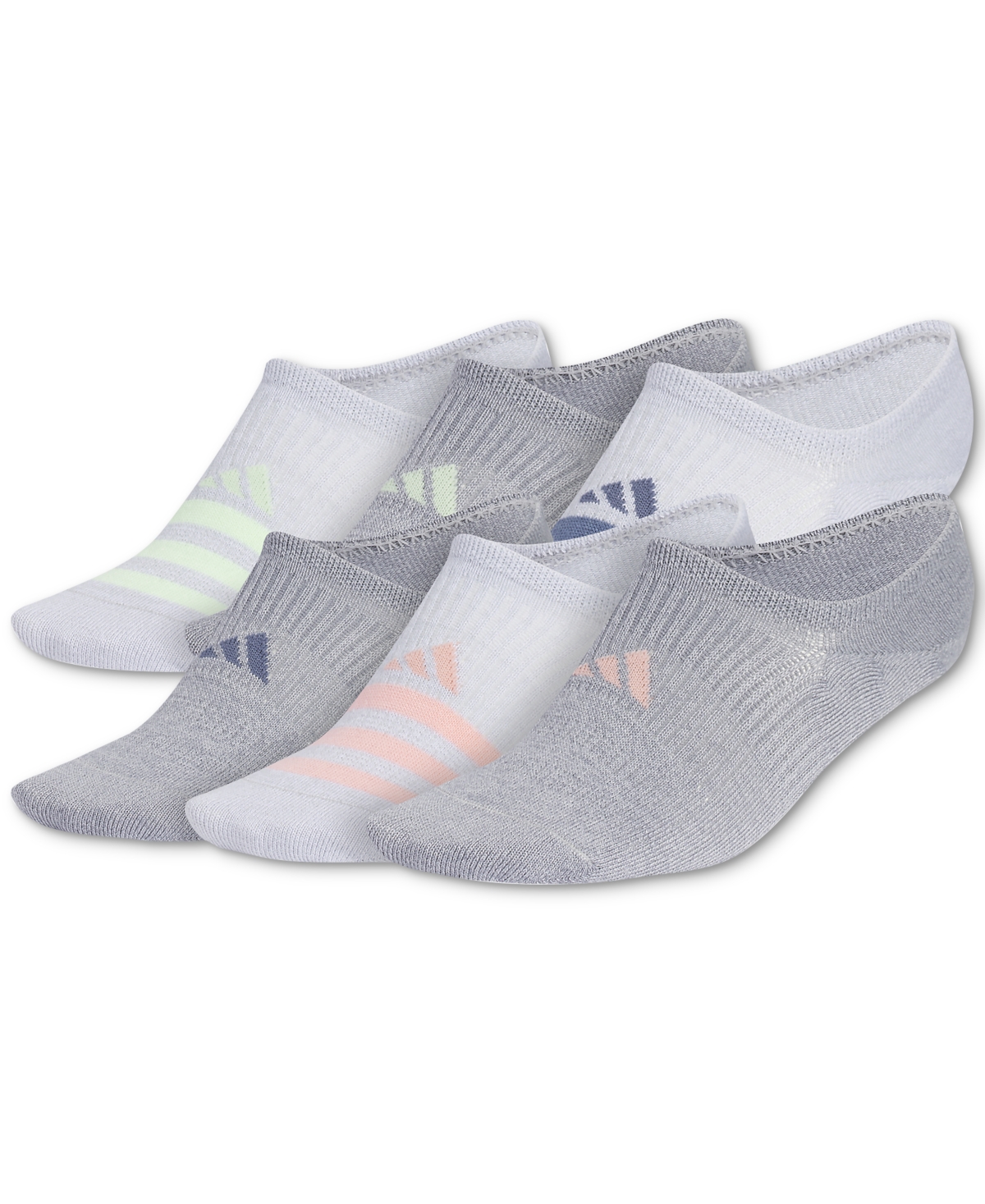 Adidas Originals Women's 6-pk. Superlite 3.0 No Show Socks In Gray