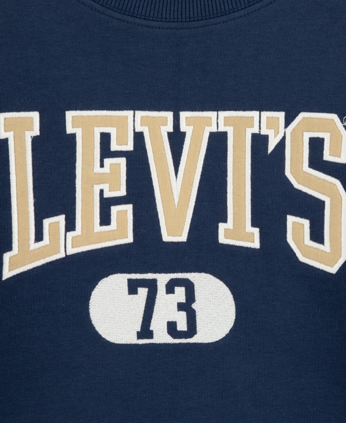 LEVI'S BIG BOYS VARSITY CREWNECK SOFT FLEECE SWEATSHIRT 