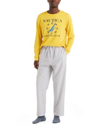 Men's Striped Poplin Pajama Pants