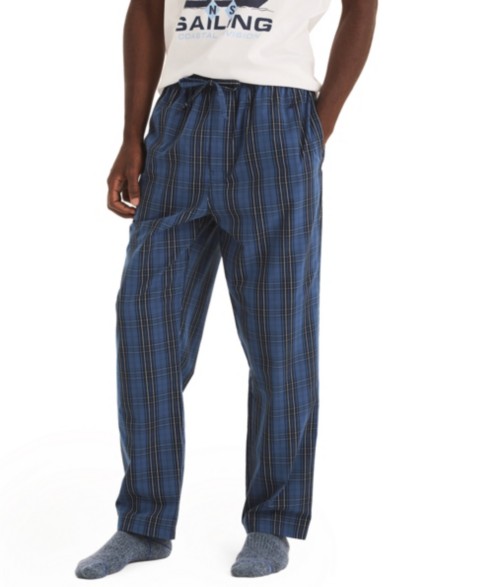 Мужские Nautica Men's Plaid Plaid Poplin Pajama Pants