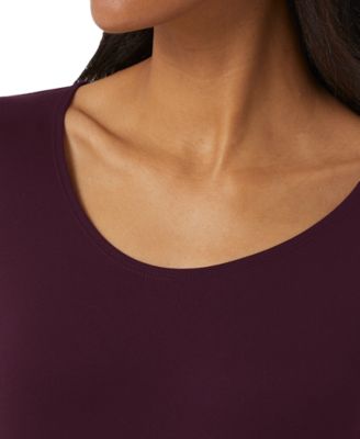 Women's Long-Sleeve Scoop-Neck Top 