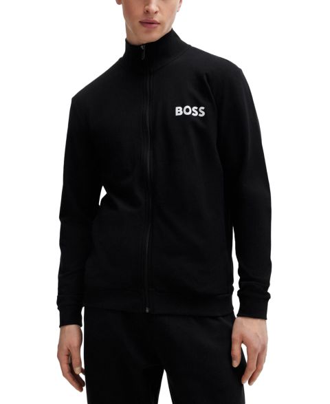 Мужская куртка Hugo Boss Ease Zip-Up, цвет: Чёрный