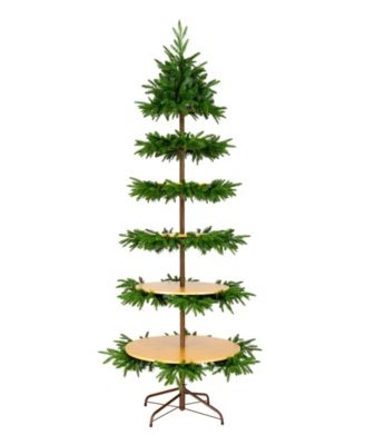 National Tree Company 5-Shelf Platform Tree, 7.5 feet.