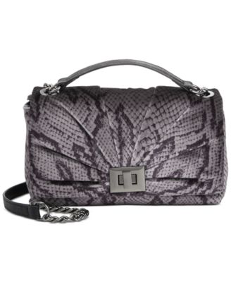 I.N.C. International Concepts - Mini Ajae Velvet Snake Shoulder Bag