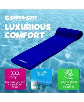 Sunsation 1.75" Thick Foam Lounger Swimming Pool Float, Navy Blue