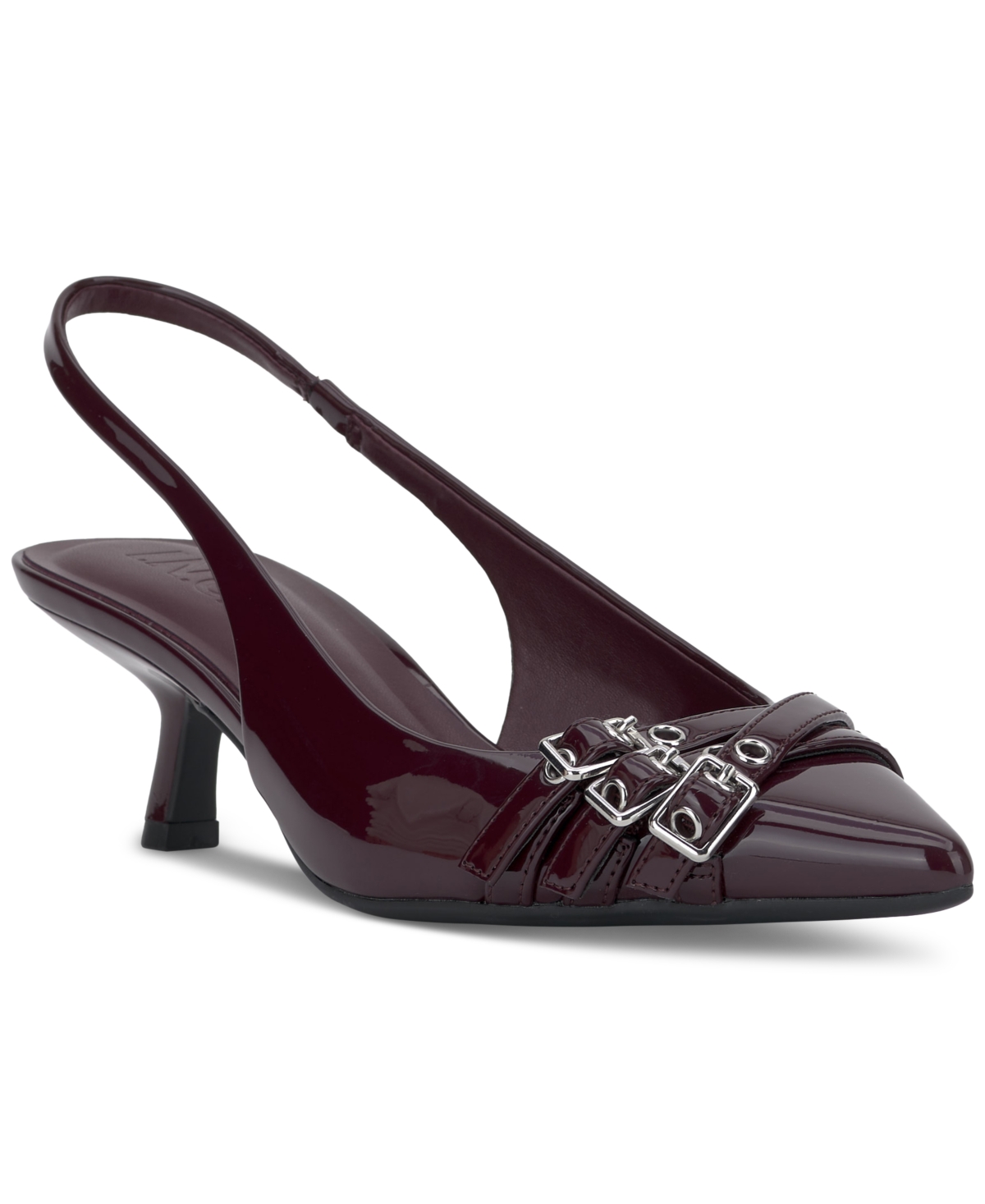 Inc International Concepts Women's Capeka Slingback Pumps, Created For Macy's In Burgundy Patent