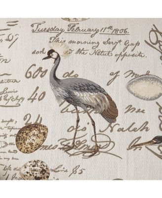  Single Piece  Upholstered & Wood Frame  Manual Recline, Push Back, Footrest, Birdsong Script Design  Recliner Armchair