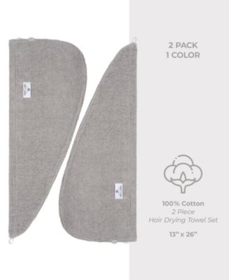 2-Pack Hair Drying Towels, 26" x 13"