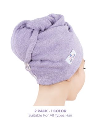 2-Pack Hair Drying Towels, 26" x 13"