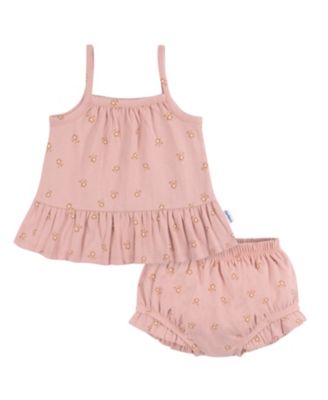 Baby Girls Dress and Diaper Cover Set, 2 Piece