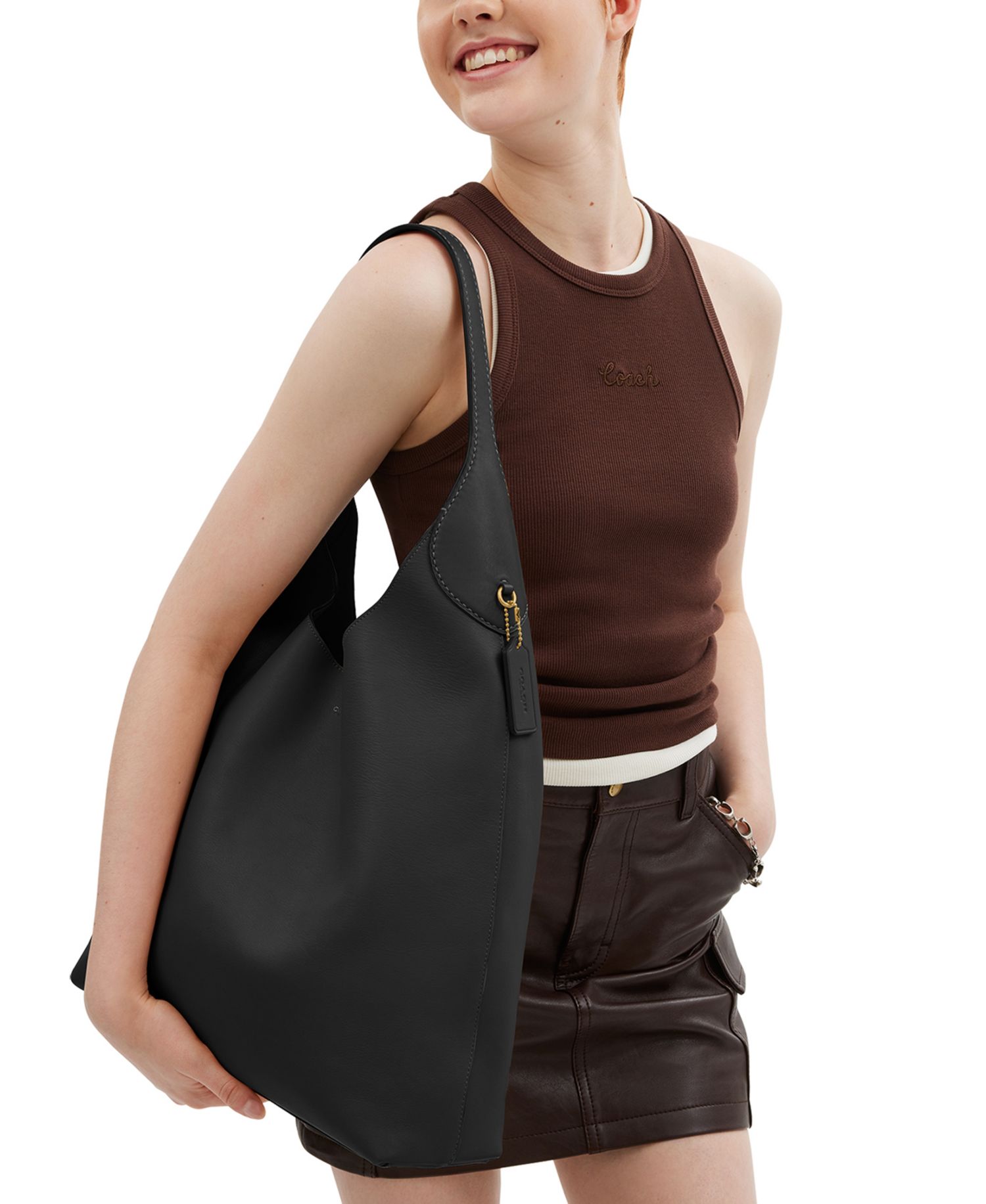 Brooklyn Extra-Large Leather Shoulder Bag 39