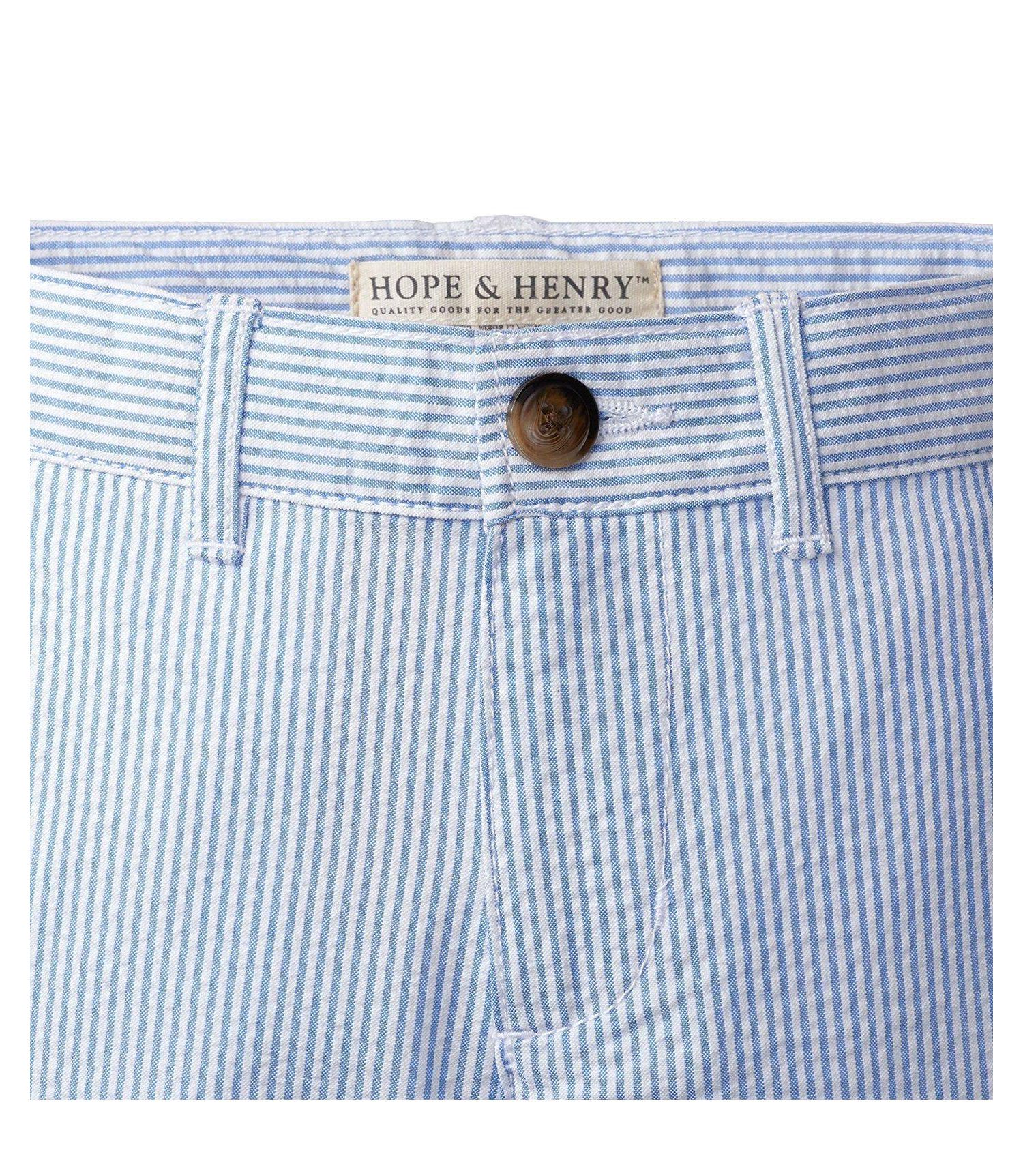 Big Boys Hope and Henry Cotton Seersucker Suit Pant