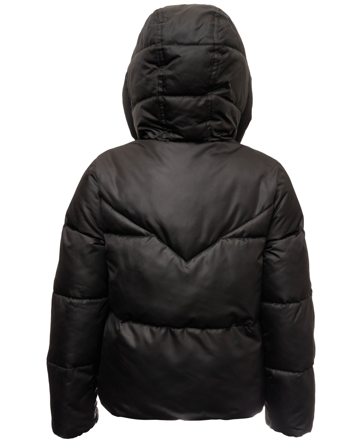 Michael Kors Big Girls Fleece-Lined Full-Zip Satin Puffer Jacket