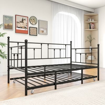 Streamdale Twin Metal Daybed with Trundle