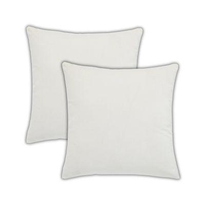 Aladdin Front and Back Solid Velvet Throw Pillow Covers, 22"x 22", Set of 2