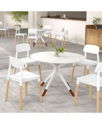 Modern Dining Side Chairs Set of 4 with Ergonomic Backrest for Dining Room