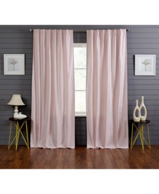 Valencia Faux Silk Taffeta Curtain Panel - with Heavy  Interlining, Rod Pocket with Hidden Back Tabs