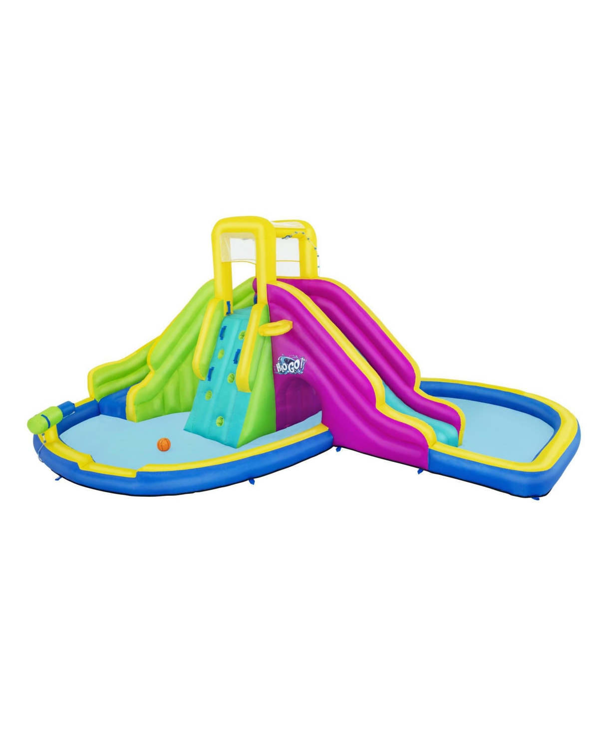 Bestway H2OGO! Funfinity Splash Kids Inflatable Mega Water Park with Air Blower - Multi-color