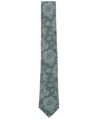 Men's Clifton Skinny Floral Tie, Created for Macy's 