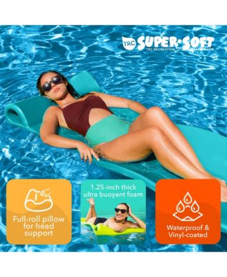 Splash 1.25" Thick Foam Swimming Pool Float Mat, Tropical Teal