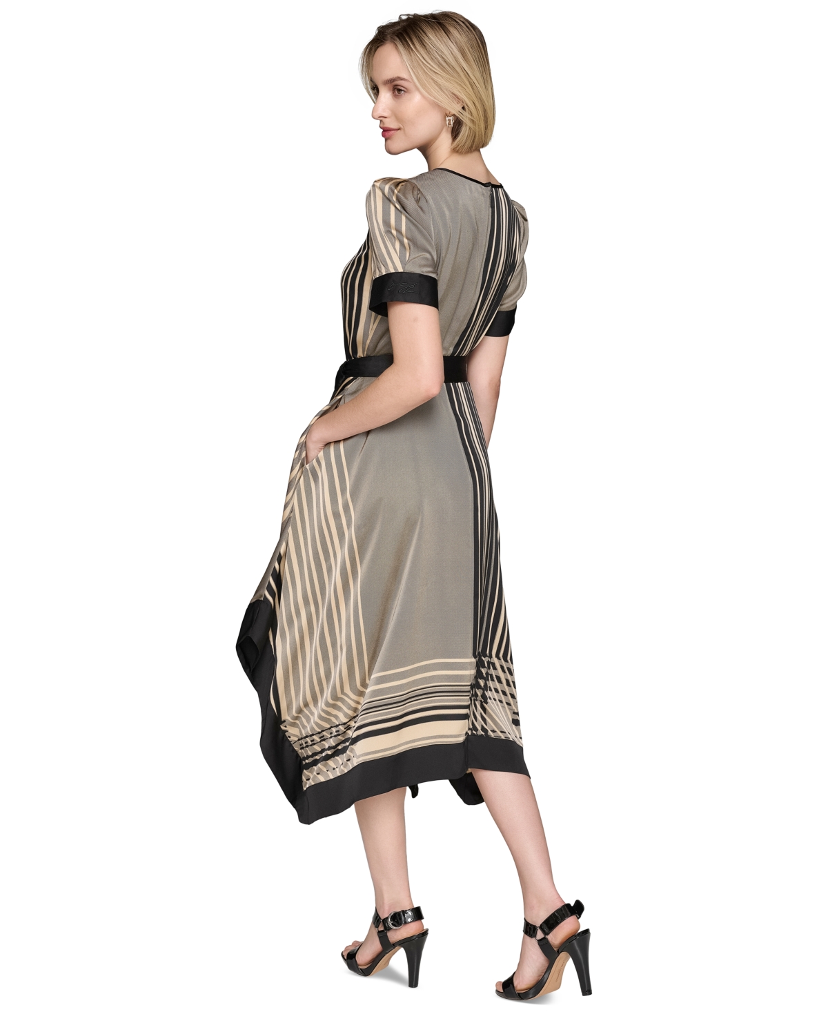 Karl Lagerfeld Paris Women's Handkerchief-Hem Dress