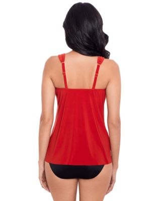 Razzle Dazzle Underwire Tankini Top & High-Waist Tummy-Control Bikini Bottoms