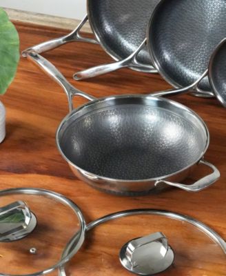 DiamondClad Stainless Steel Aluminum Core 12" Hybrid Wok