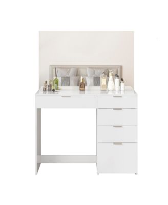 Modern Vanity Table Vanity Desk with 5 Drawers