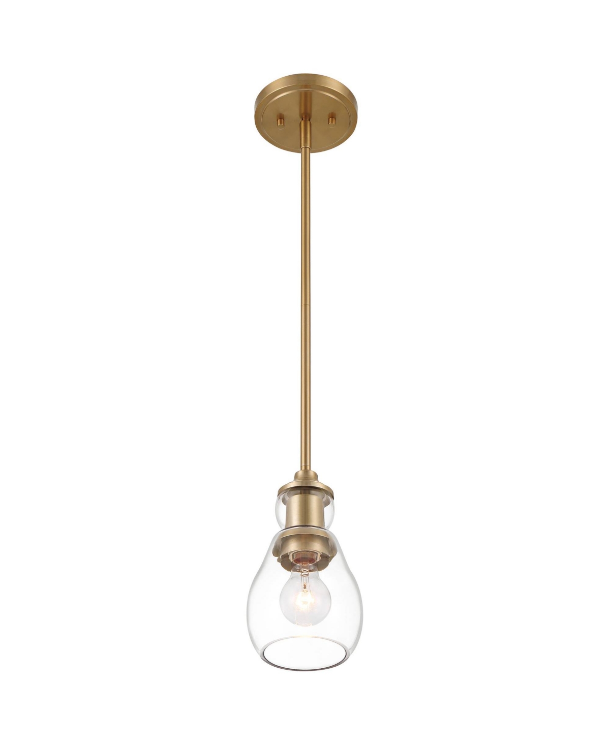 Possini Euro Design Nagano Warm Brass Mini Pendant Light 5 1/2