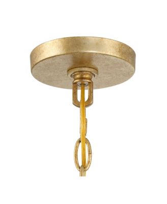Kahna Painted Gold Pendant Chandelier 20" Wide Modern Metal Cage Frosted Tempered Round Glass Shade 4-Light Fixture for Dining Room House Foyer Kitchen Island Entryway Bedroom - Possini Euro Design