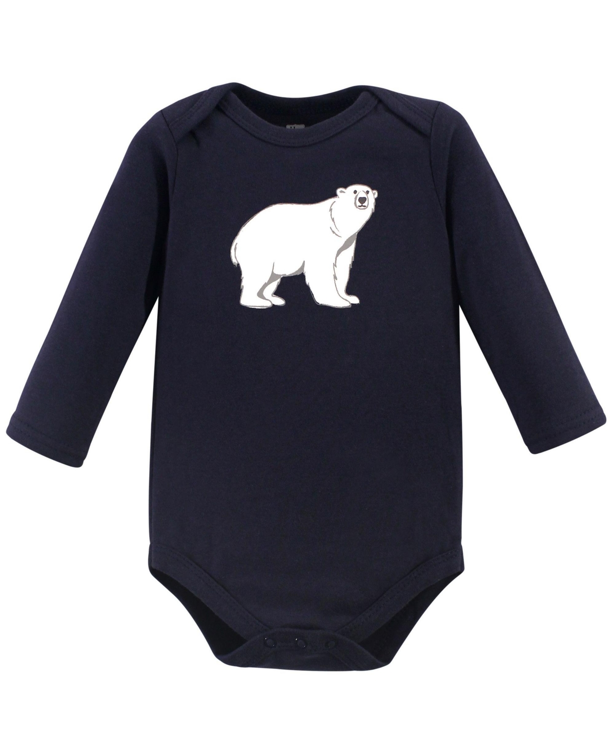 Hudson Baby Baby Boys Cotton Long-Sleeve Bodysuits 5pk,- Polar bear