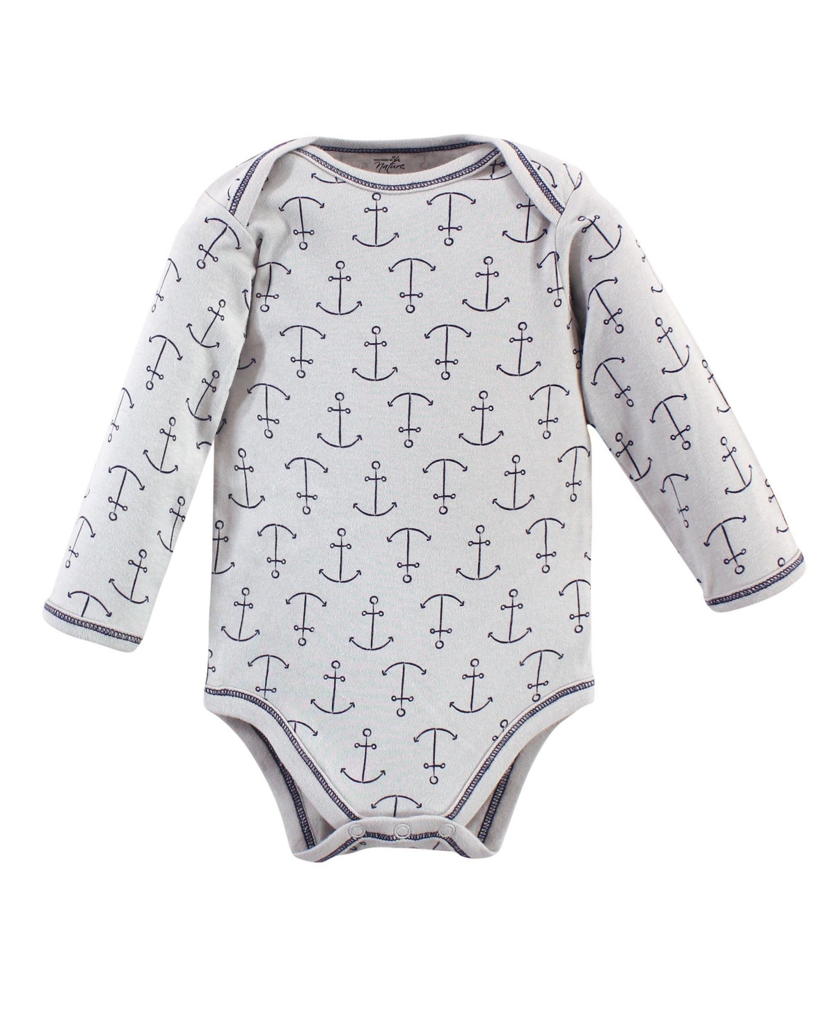 Touched by Nature Baby Girls and Boys Whale Long-Sleeve Bodysuits, Pack of 5