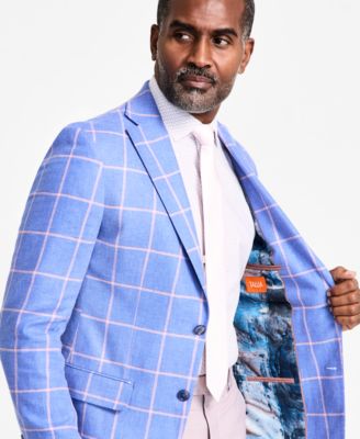 Men's Slim-Fit Printed Notch-Lapel Sport Coat