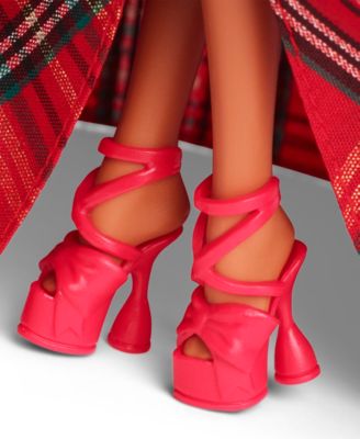 Signature 2024 Holiday Barbie Fashion Doll, Seasonal Collector Gift, Light Brown Hair with Plaid Gown