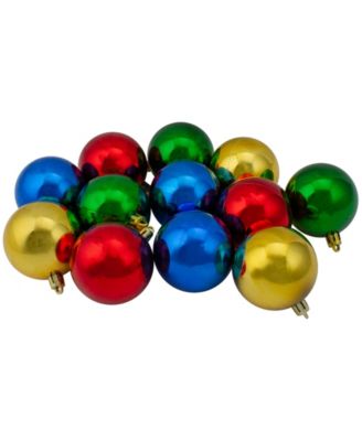 Shatterproof 2-Finish Christmas Ball Ornaments 2.5-Inch