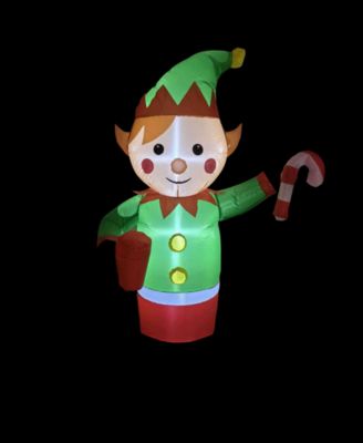 Inflatable Elf Outdoor Christmas Decoration- 4.25-Inch