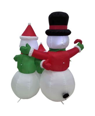 Inflatable Family of Snowman - 4-Inch