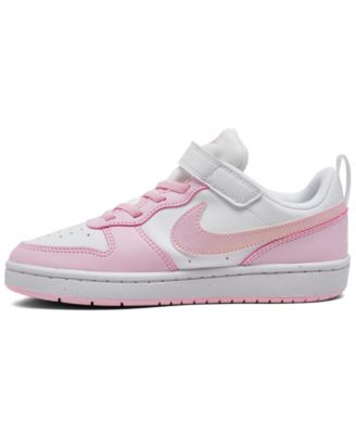 Little Girls Court Borough Low Recraft Adjustable Strap Casual Sneakers from Finish Line