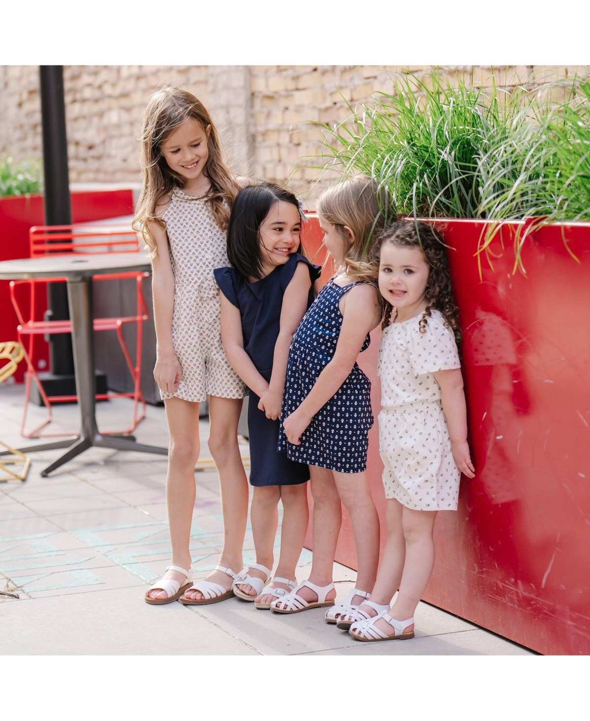 Hope & Henry Toddler Girls Flutter Sleeve Knit Drop Waist Dress Made with Organic Cotton