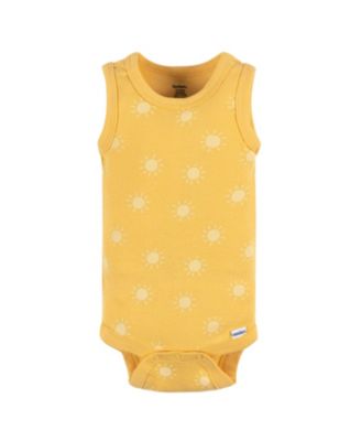 Baby Girls Sleeveless Onesies Bodysuits, 4 Pack